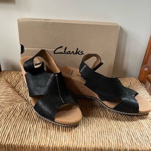 Clarks wedge sandals